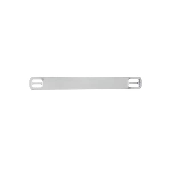 Marker Plate, 316 SS, 4 Hole, 3.5" x .38